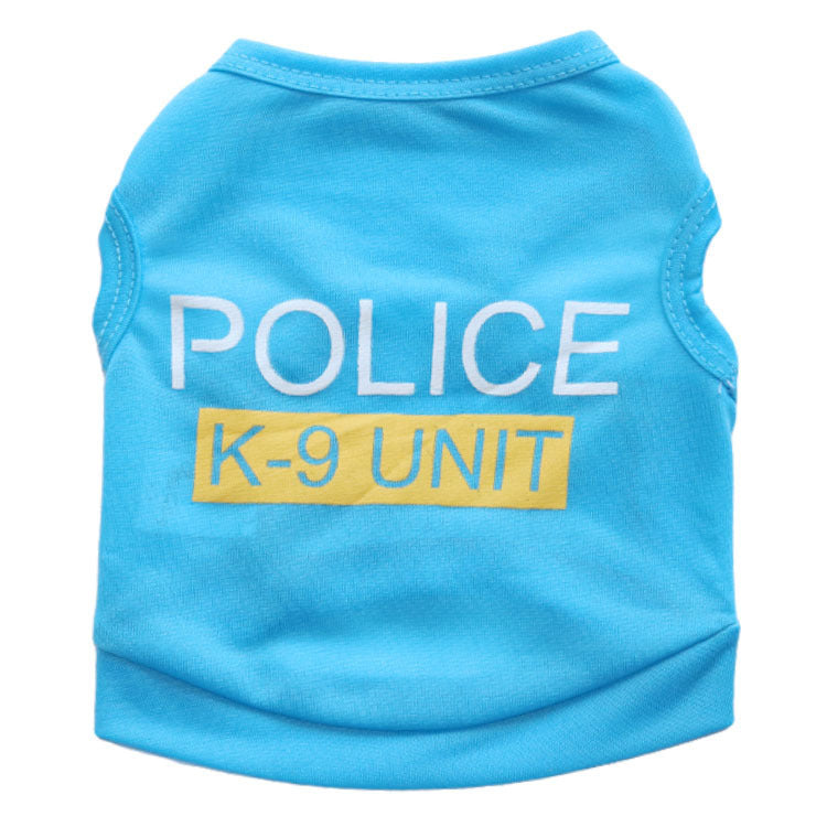 Spring And Summer Police Dog Pet Vest