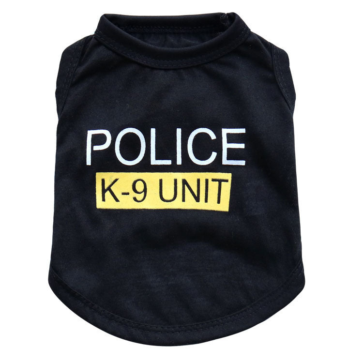 Spring And Summer Police Dog Pet Vest