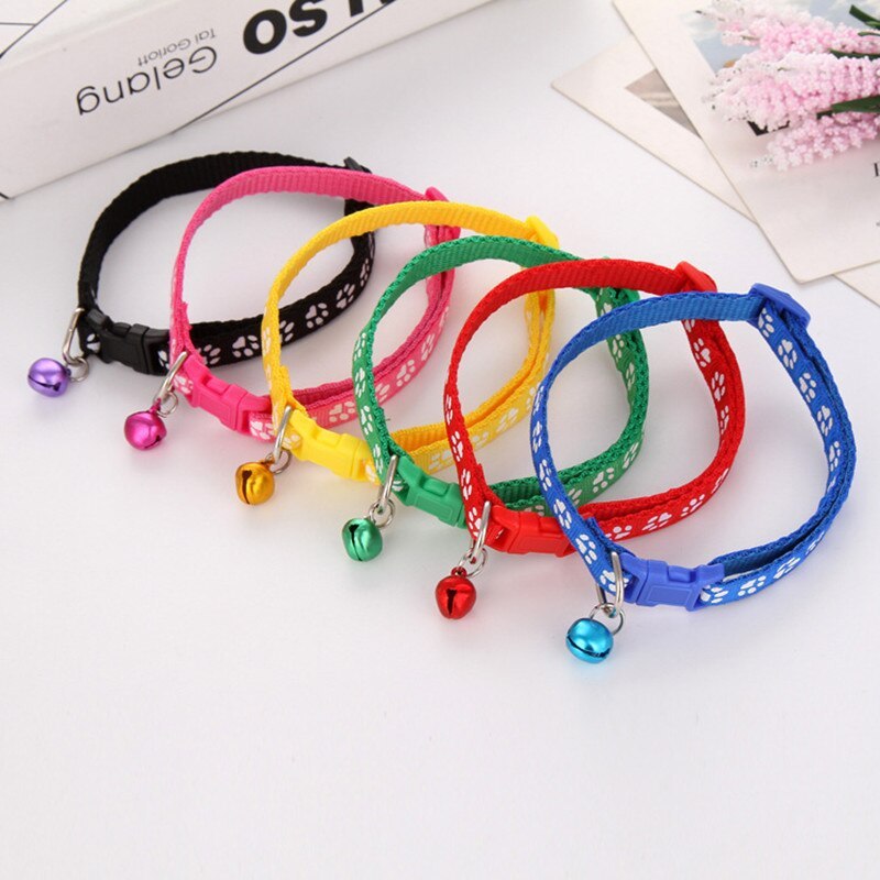Multi-Color Cat Collars With Bell