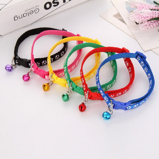 Multi-Color Cat Collars With Bell