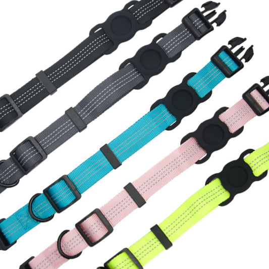 Pet Collar with Tracker Holder